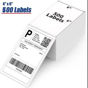 Shipping Printing Labels 500 6X4